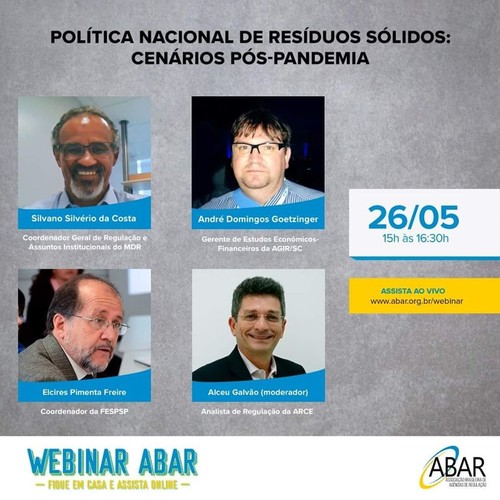 AGIR participará do webinar “Política Nacional de Resíduos Sólidos: cenários pós-pandemia”