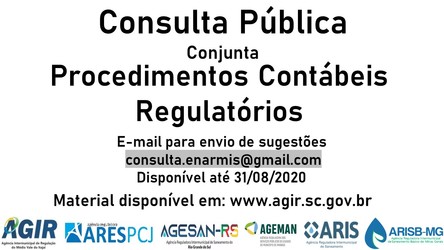 Agências Reguladoras lançam Consulta Pública para procedimentos contábeis regulatórios